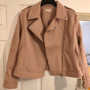 Pink moto jacket